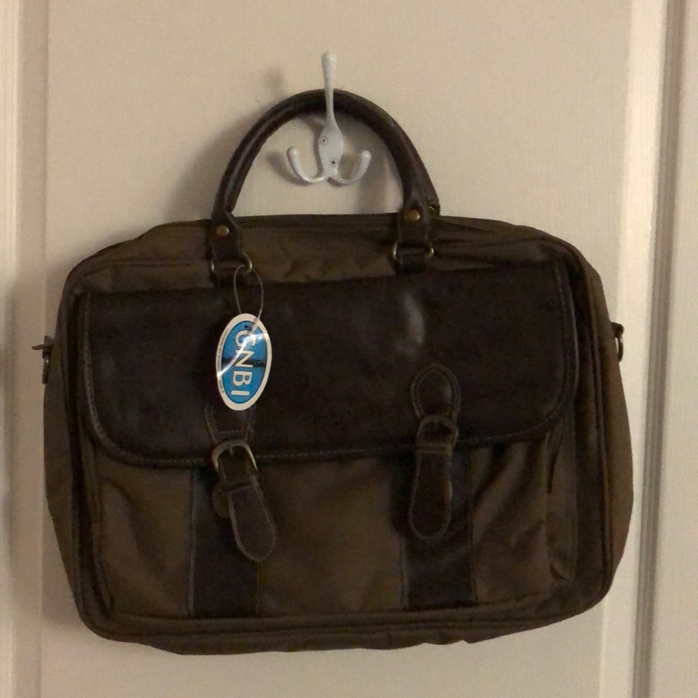 GNBI Laptop Bag in Military Green Canvas